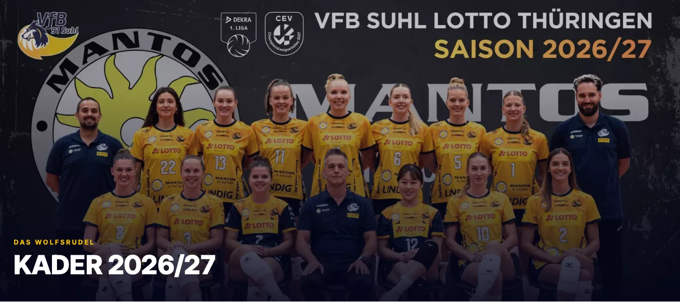 VfB Suhl Lotto Thüringen – Kader der Saison 2026/27